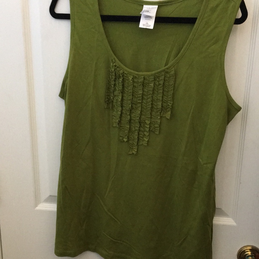 FINAL MARKDOWN LADIES just my size bibbed front tank top 1x